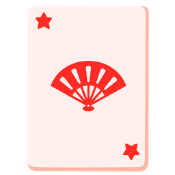 folding hand fan and joker