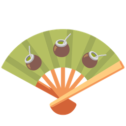 folding hand fan and mate
