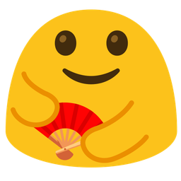 folding hand fan and people hugging