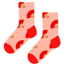 folding hand fan and socks