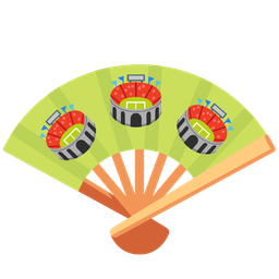 folding hand fan and stadium