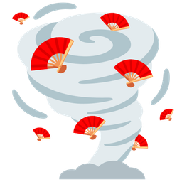 folding hand fan and tornado