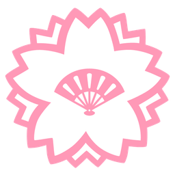 folding hand fan and white flower