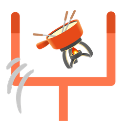 fondue and american football