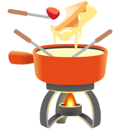 fondue and birthday cake