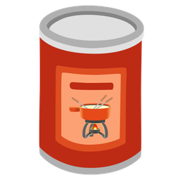 fondue and canned food