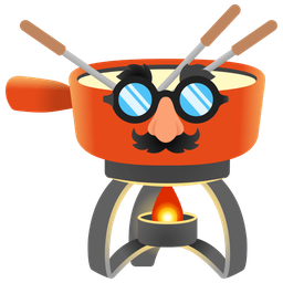 fondue and disguised face