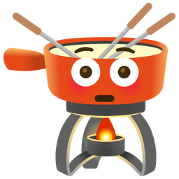 fondue and flushed face