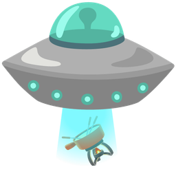 fondue and flying saucer