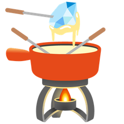 fondue and gem stone