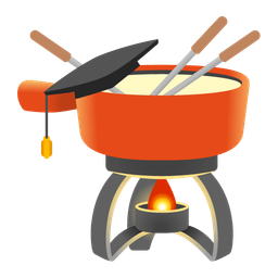 fondue and graduation cap