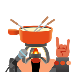 fondue and microphone