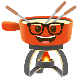 fondue and nerd face