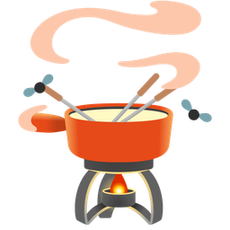 fondue and pile of poo