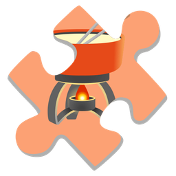 fondue and puzzle piece