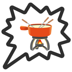 fondue and right anger bubble