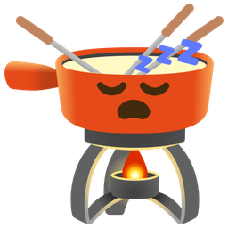 fondue and sleeping face