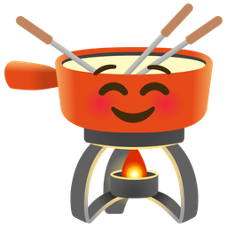 Fondue and Smiling face