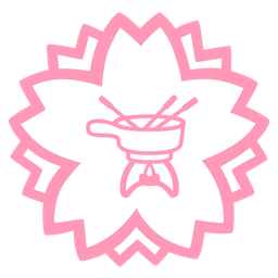 fondue and white flower