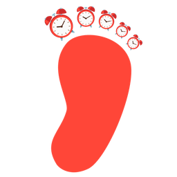 Footprints and Alarm clock