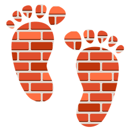Footprints and Brick