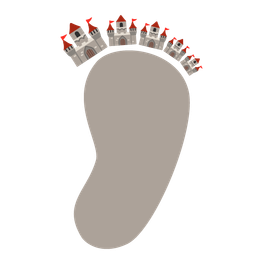 Footprints and Castle