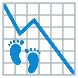 Footprints and Chart decreasing