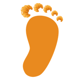 Footprints and Croissant