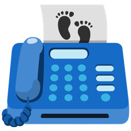 Footprints and Fax machine