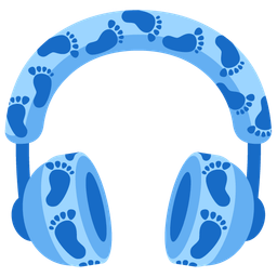Footprints and Headphone