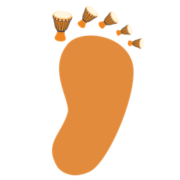 Footprints and Long drum