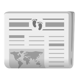 Footprints and Newspaper