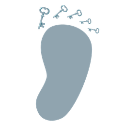 Footprints and Old key