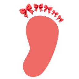 Footprints and Ribbon