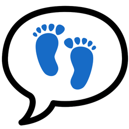 Footprints and Speech balloon