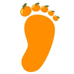 Footprints and Tangerine