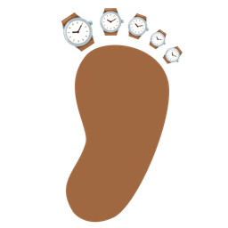 Footprints and Watch