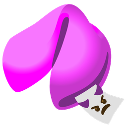 Fortune cookie and Angry face with horns