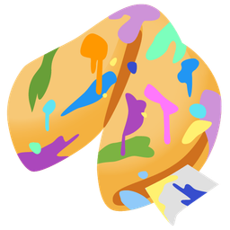 Fortune cookie and Artist palette