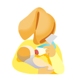 Fortune cookie and Baby bottle