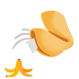 Fortune cookie and Banana