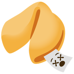 Fortune cookie and Face with crossed-out eyes