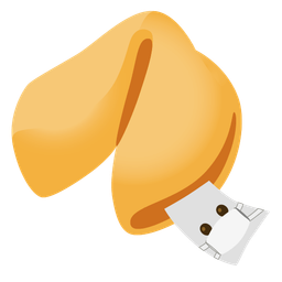 Fortune cookie and Face with medical mask