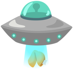 Fortune cookie and Flying saucer