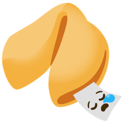 Fortune cookie and Sleepy face