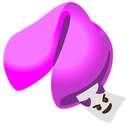 Fortune cookie and Smiling face with horns