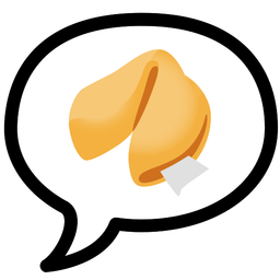 Fortune cookie and Speech balloon