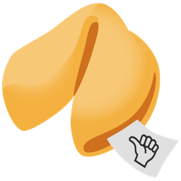 Fortune cookie and Thumbs up