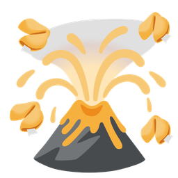 Fortune cookie and Volcano