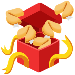 Fortune cookie and Wrapped gift